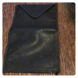 Shinola luxury lined watch travel / storage bag